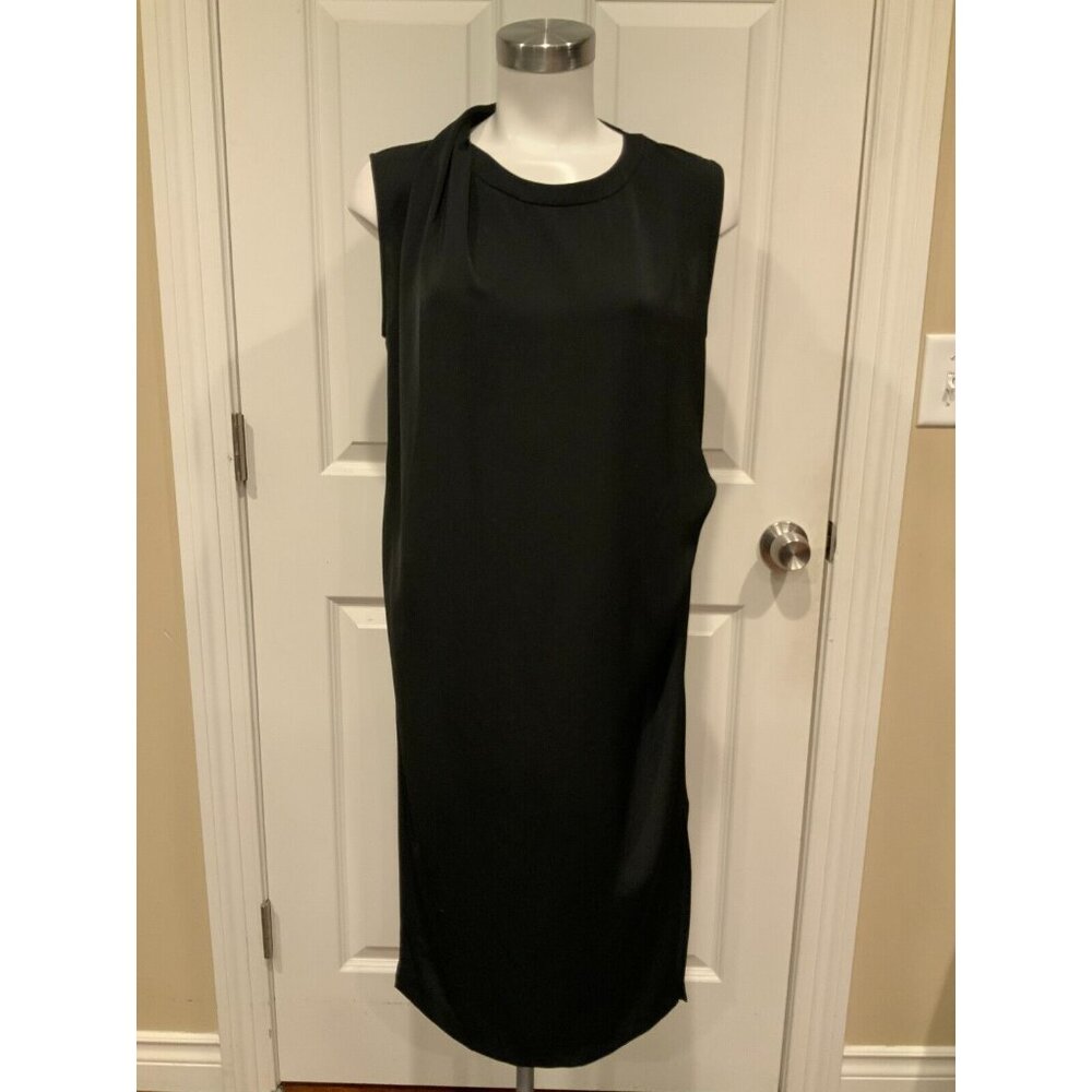 ALLSAINTS Black Sleeveless Shift LBD Halcyon Dress, Size 6 (US)